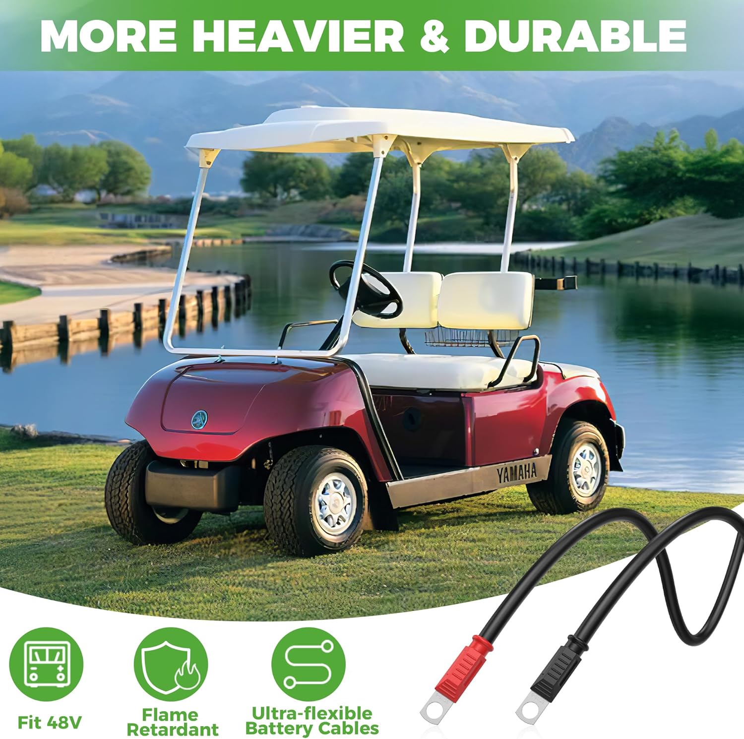 10L0L Golf Cart Battery Cable Set