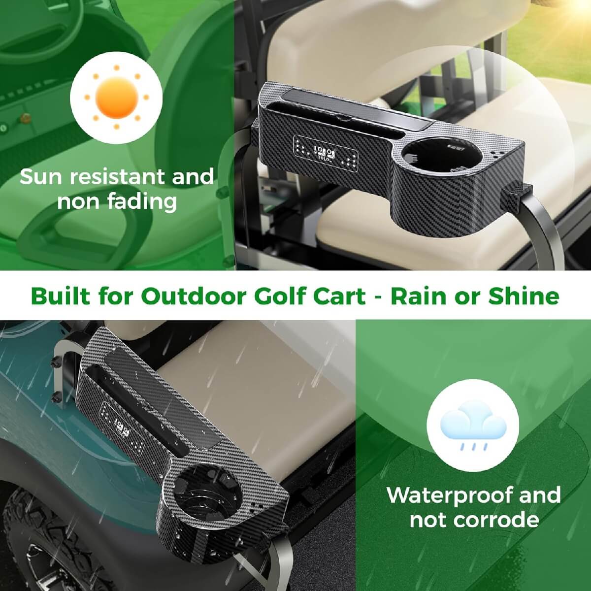 Golf Cart Rear Seat Armrest