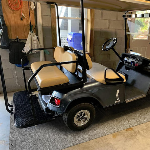 10L0L Golf Cart Premium Garage Floor Mat-Waterproof Anti-Slip Thickened Mat