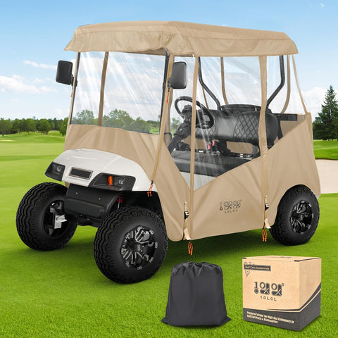 khaki Golf Cart Enclosure