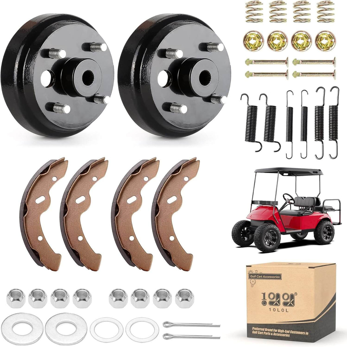 Golf Cart Brake Maintenance Kit for 1997-Up Electric EZGO TXT PDS