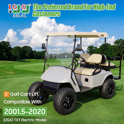 10L0L Golf Cart Lift Kit 5in with Spindle Assembly