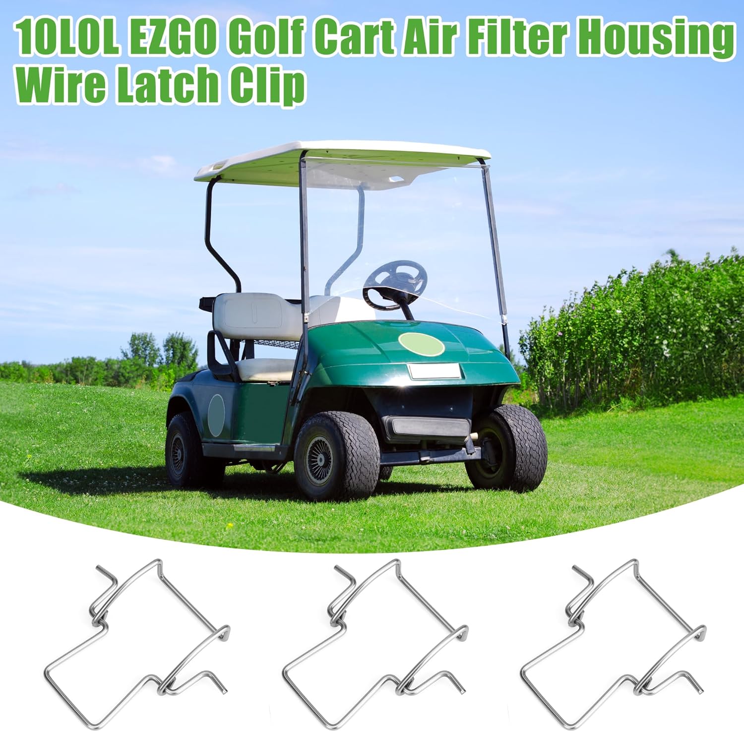 1010L EZGO Golf Cart Air Filter Housing Wire latch Clip