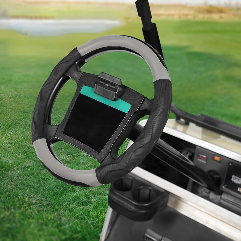 14 Inch Universal Golf Cart Steering Wheel Covers Leather Microfiber Anti-Slip - 10L0L