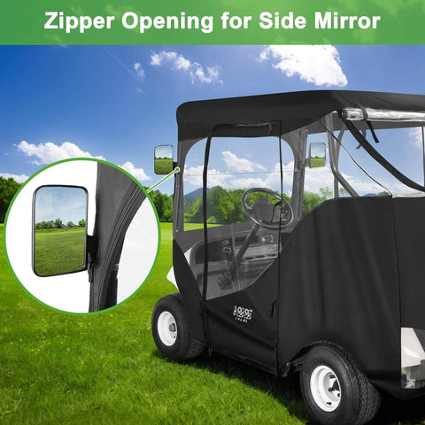 Zipper Opening for Side Mirror