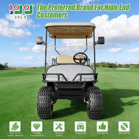 10L0L Golf Cart Black Brush Guard