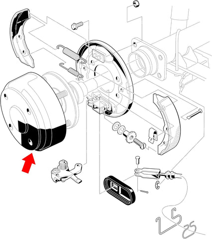 10L0L Golf Cart Rear Brake Drums for Club Car DS Precedent