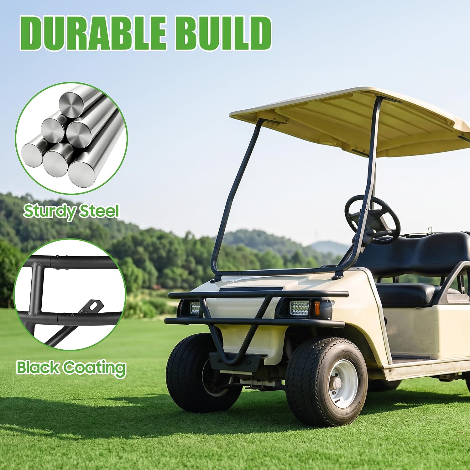 Club Car DS Front Brush Guard Bumper