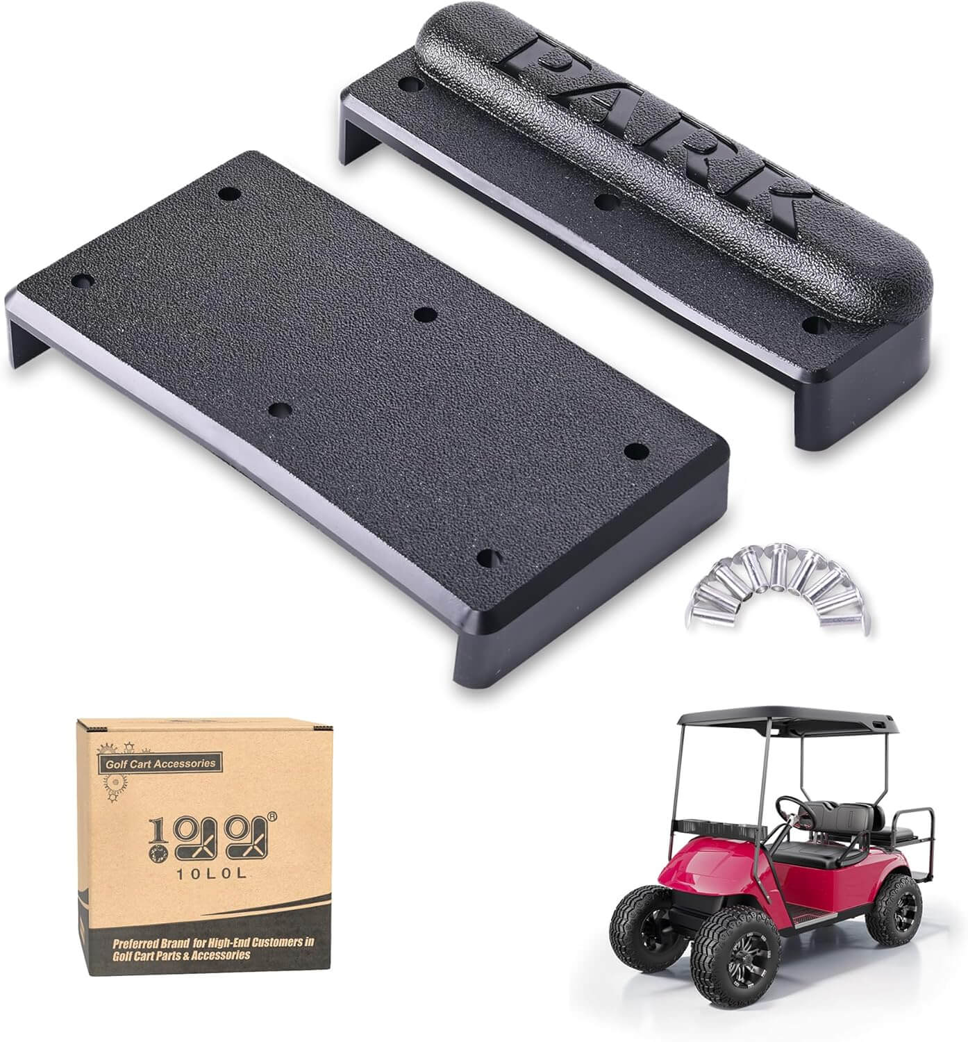 Golf Cart Brake Pedal Pad Kit for EZGO TXT, Marathon G&E 1971-1992