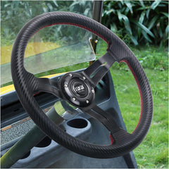 Black Golf Cart Steering Wheel for EZGO Club Car Yamaha