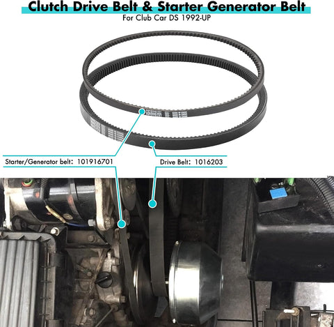 Clutch Drive Belt & Starter Generator Belt