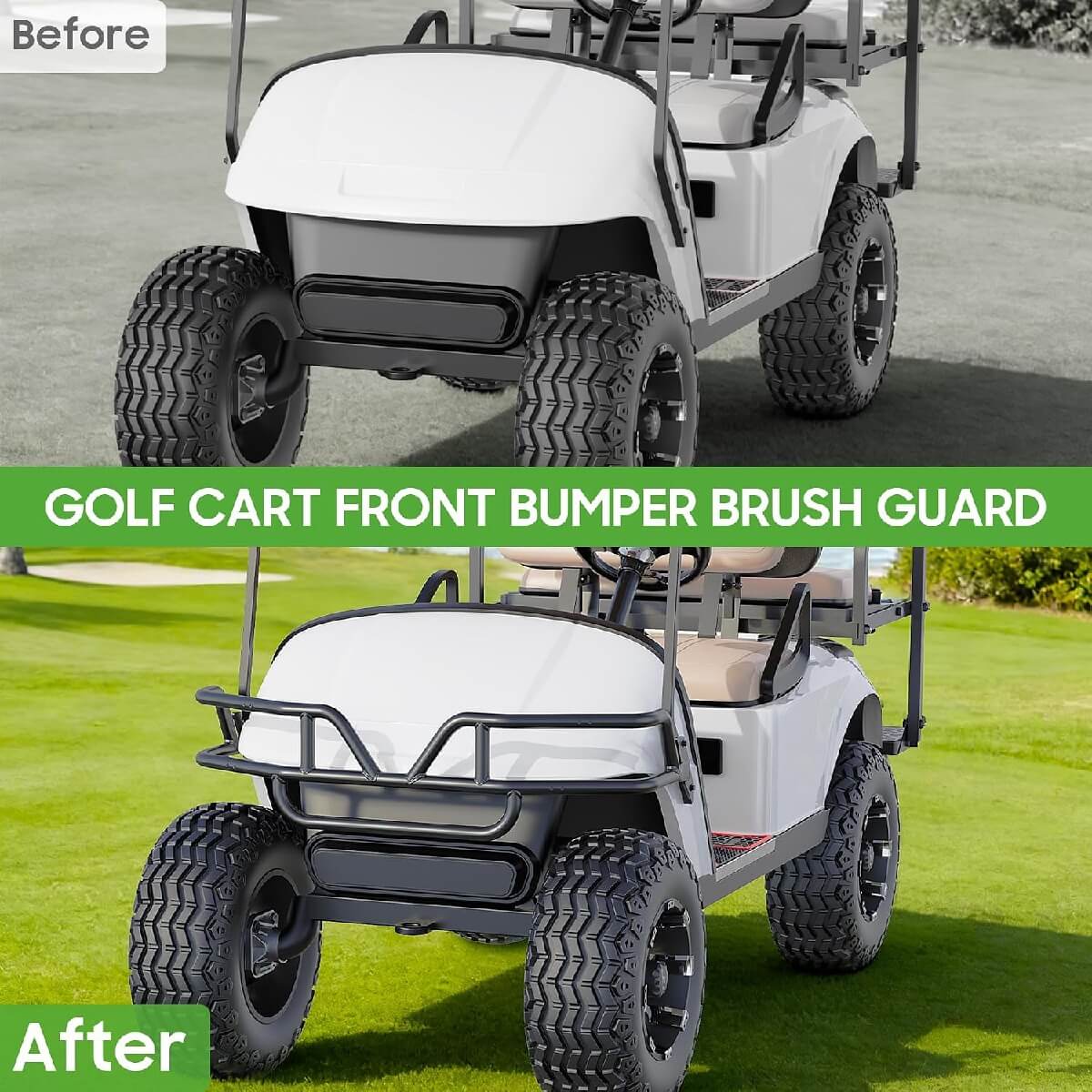Comparison before and after installation