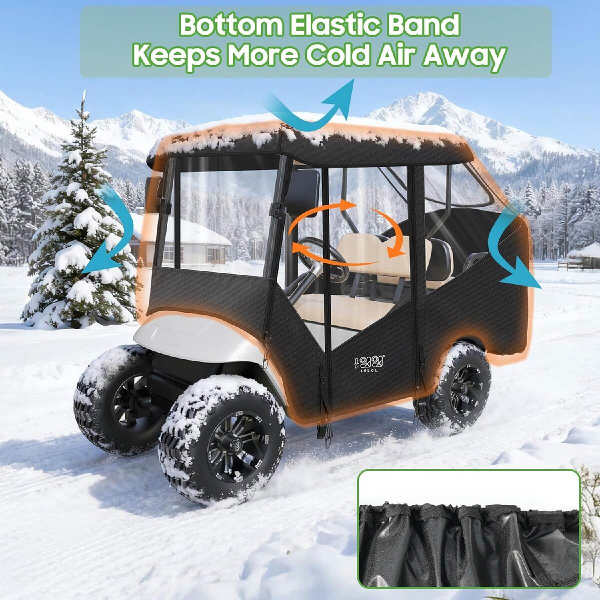 Bottom Elastic Band Keeps More Cold Air Away