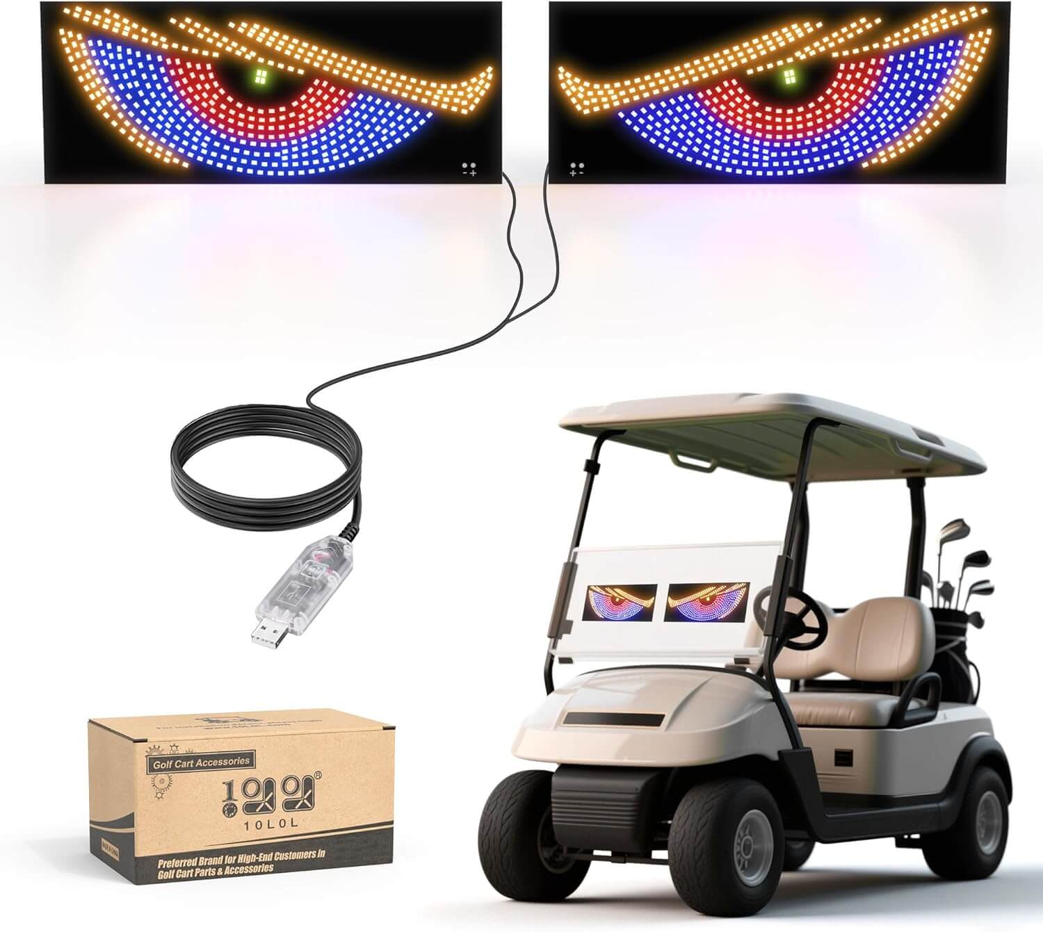 10L0L Golf Cart Devil Eyes LED Light