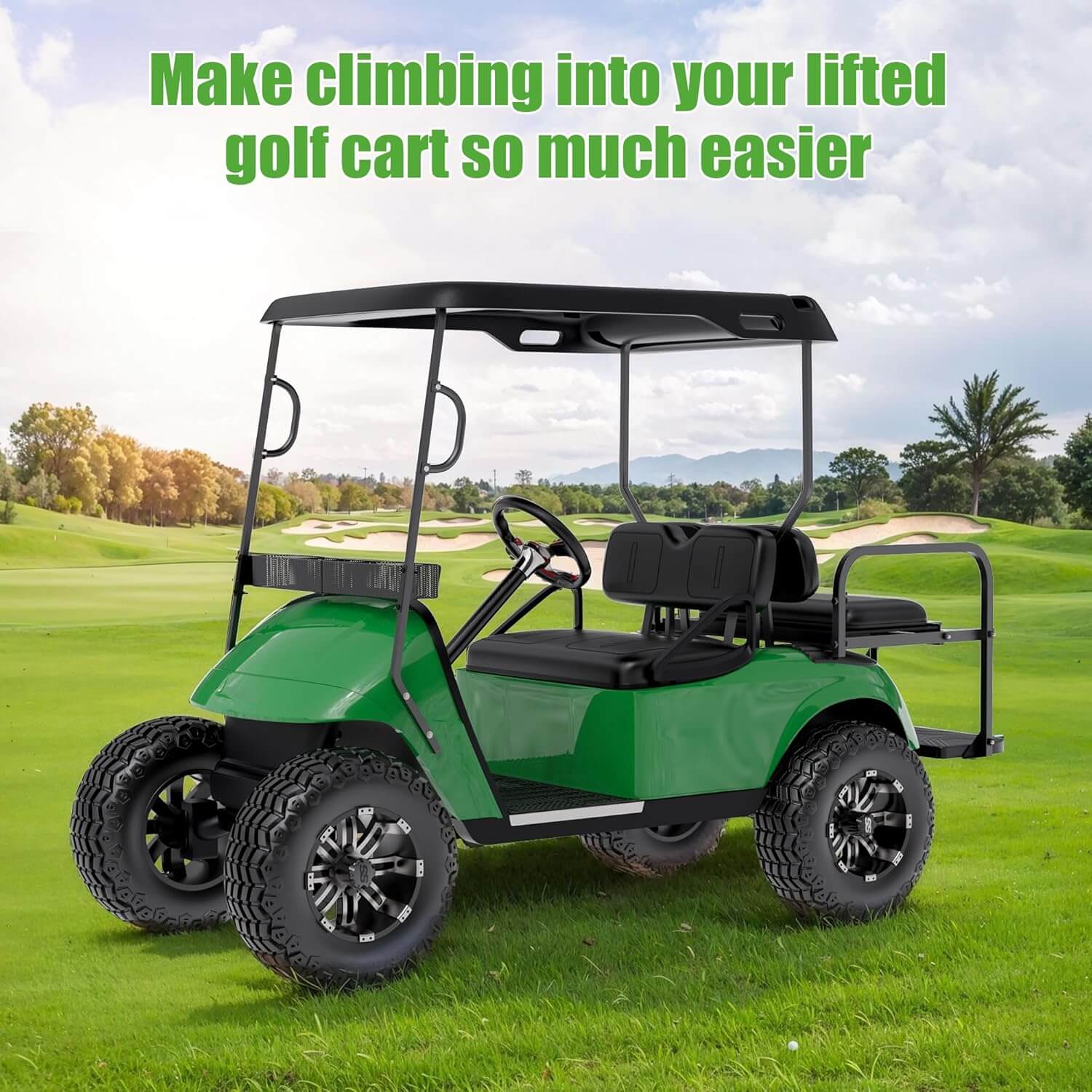 Make climbing into your lifted golf cart so much easier