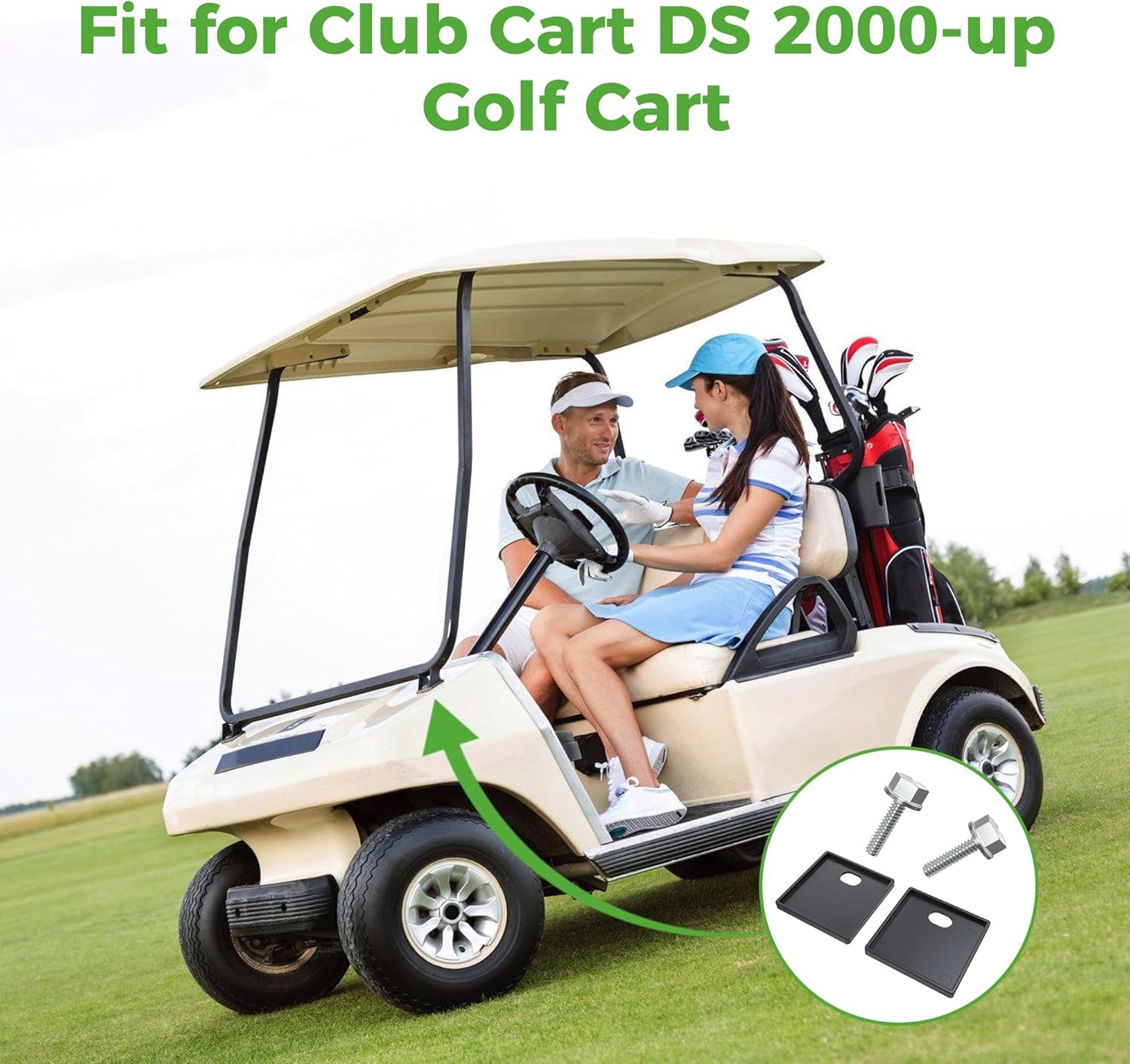 Club Car DS Front Top Strut Mount Pads