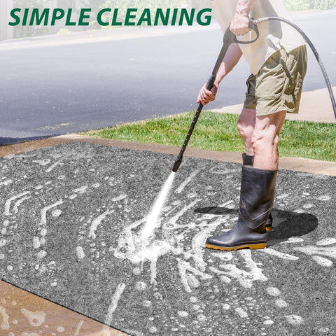 10L0L Golf Cart Premium Garage Floor Mat-Waterproof Anti-Slip Thickened Mat