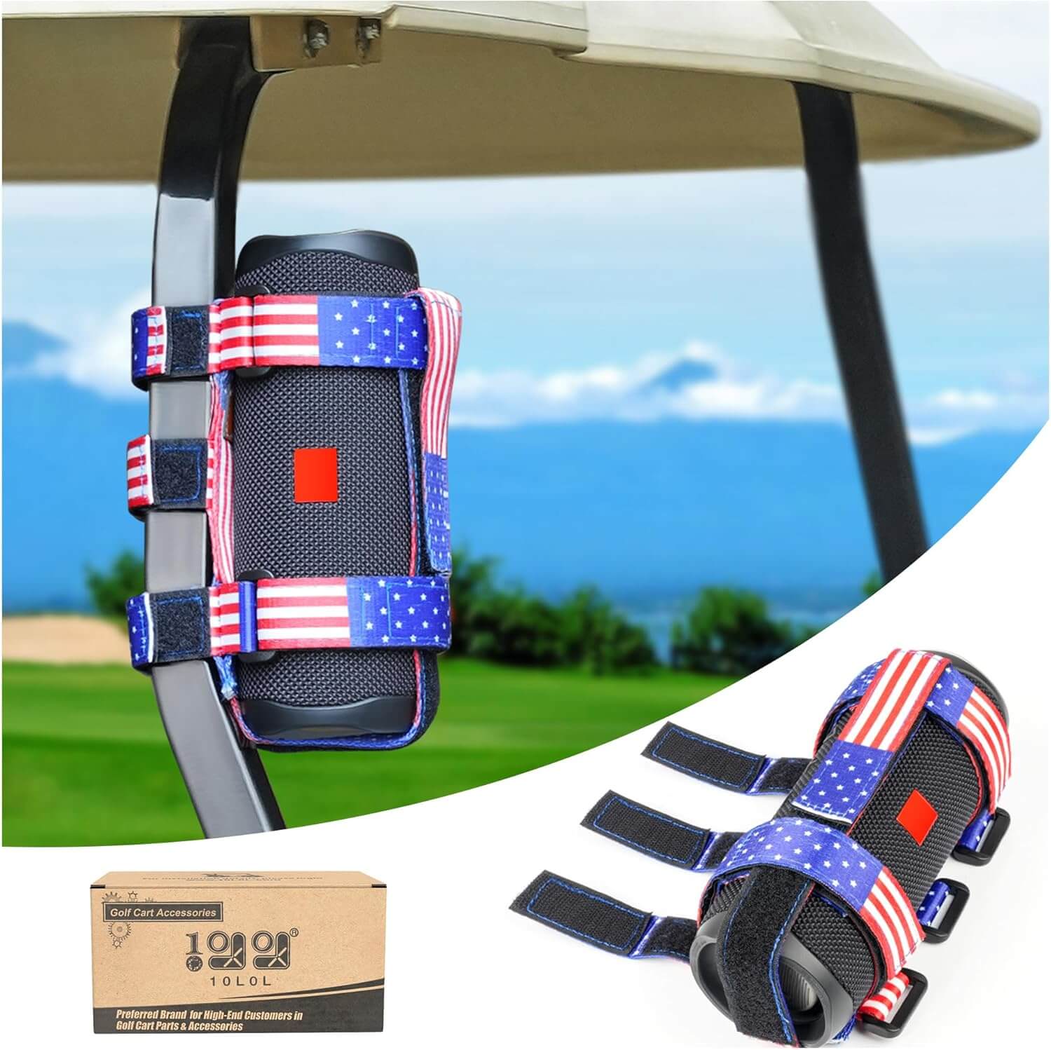 Detachable Bluetooth Wireless Speaker Stand Strap (USA flag)