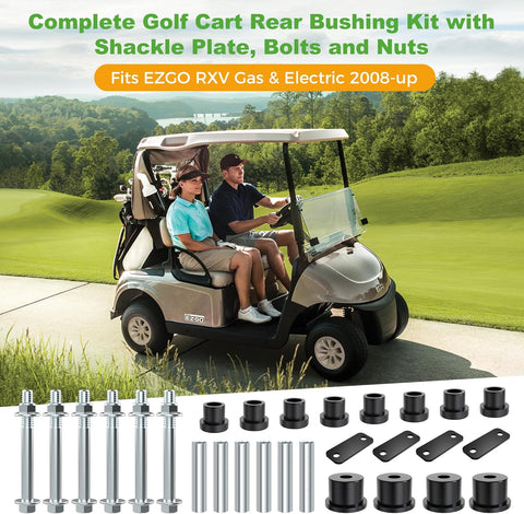 10L0L Complete Golf Cart Rear Leaf Spring Bushing Kit