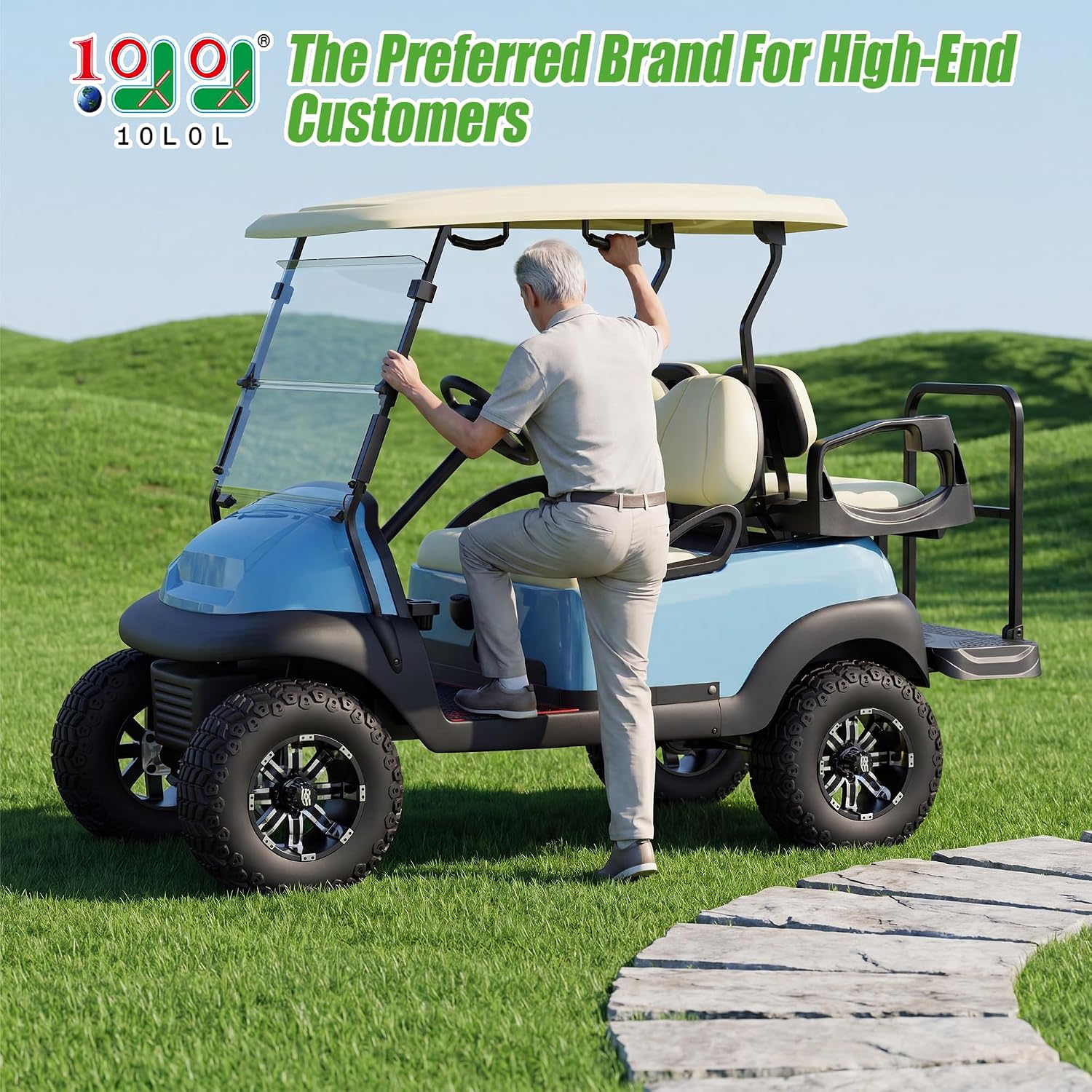 Universal Golf Cart Safety Grab Bars