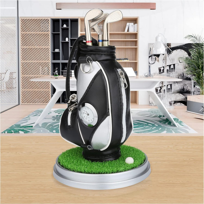 Black Mini Desktop Golf Bag Pen Holder