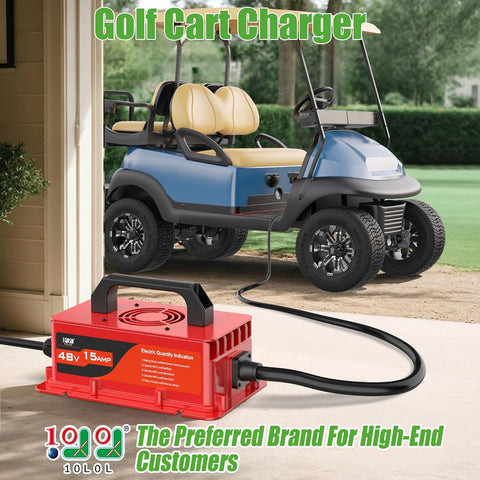10L0L 15A 48V Golf Cart Battery Charger for Club Car DS & Precedent