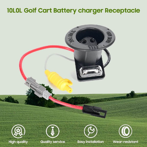 Club Car Charger Receptacle & Fuse Assembly