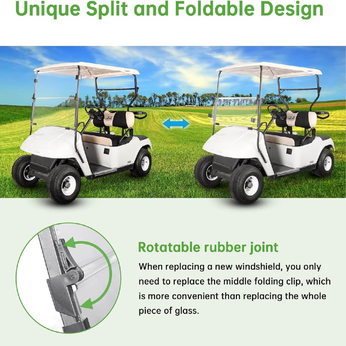Unique Split and Foldable Design