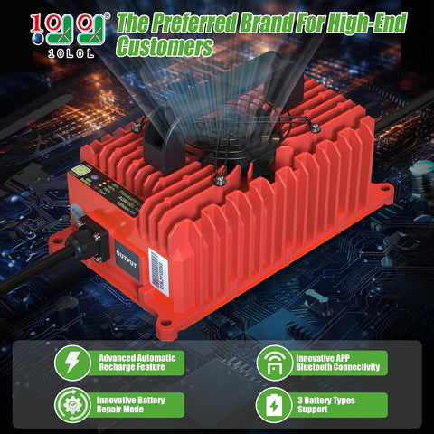 10L0L 15A 48V Golf Cart Battery Charger for Yamaha G29