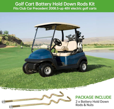 Golf Cart Battery Hold Down Rods Kit