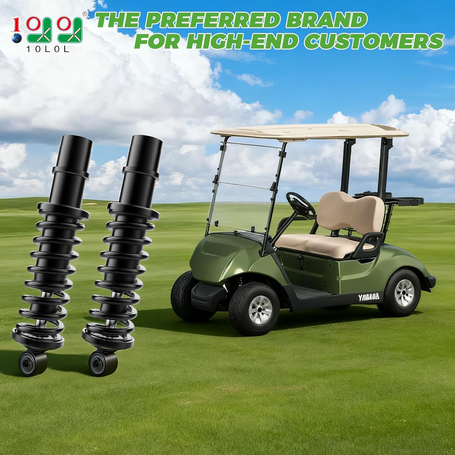 10L0L Golf Cart Heavy Duty Rear Shocks