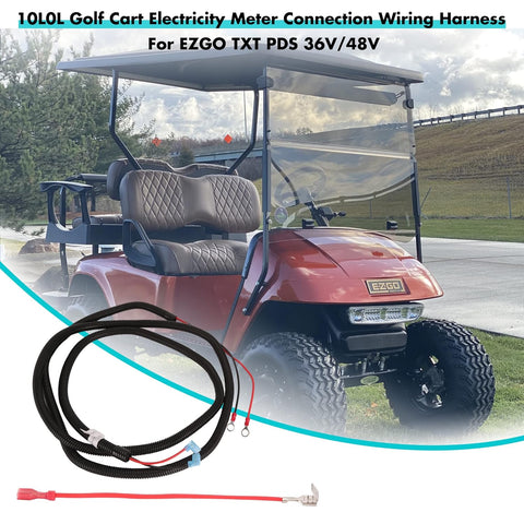 Golf cart charge meter cable
