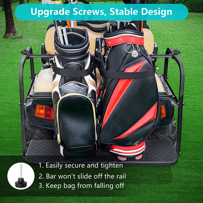 10L0L Universal Golf Bag Attachment Golf Bag Holder Bracket/Bar Rack For Universal Golf Cart Rear Seat