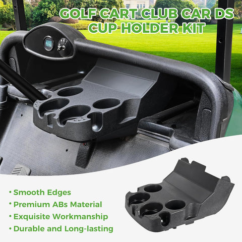 Golf Cart Cup Holder for EZGO RXV - No Drilling Required