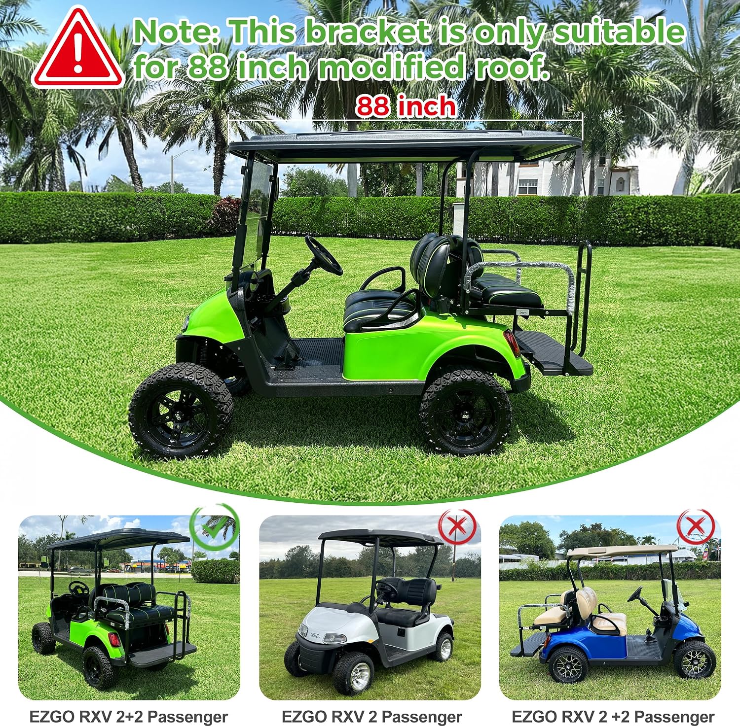 EZGO TXT Roof Support Bracket