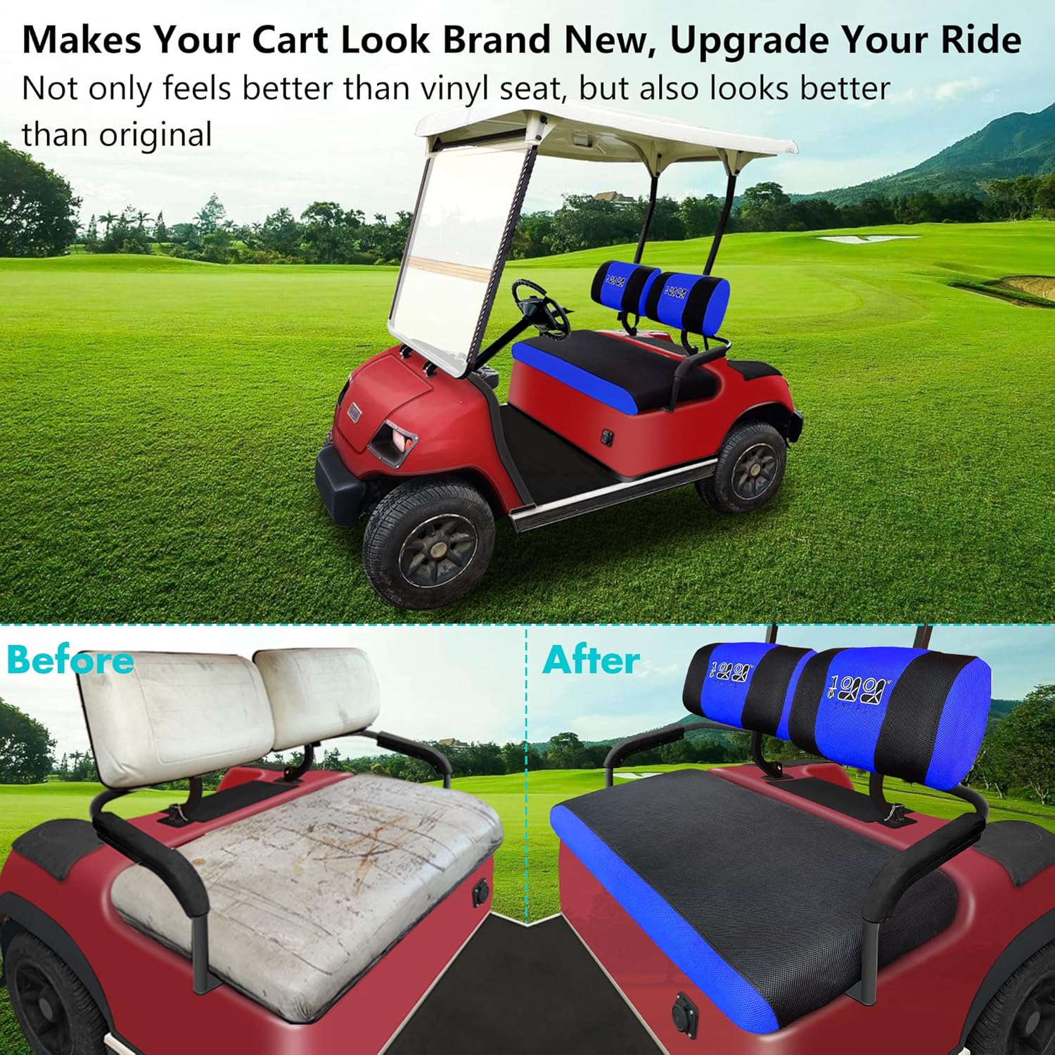 Golf Cart Seat Covers for Yamaha Club Car EZGO