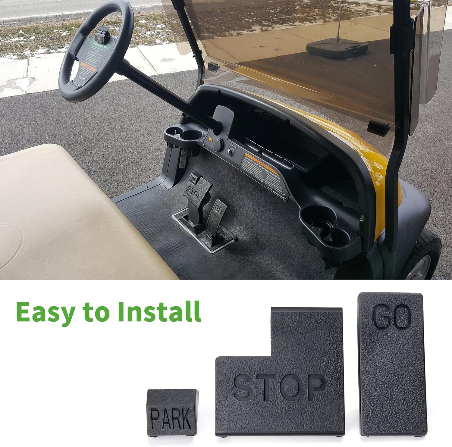 10L0L Golf Cart Pedal Pad Set