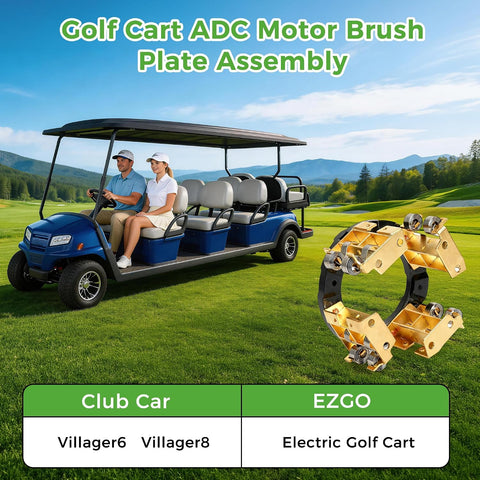 Golf Cart ADC Motor Brush Plate Assembly