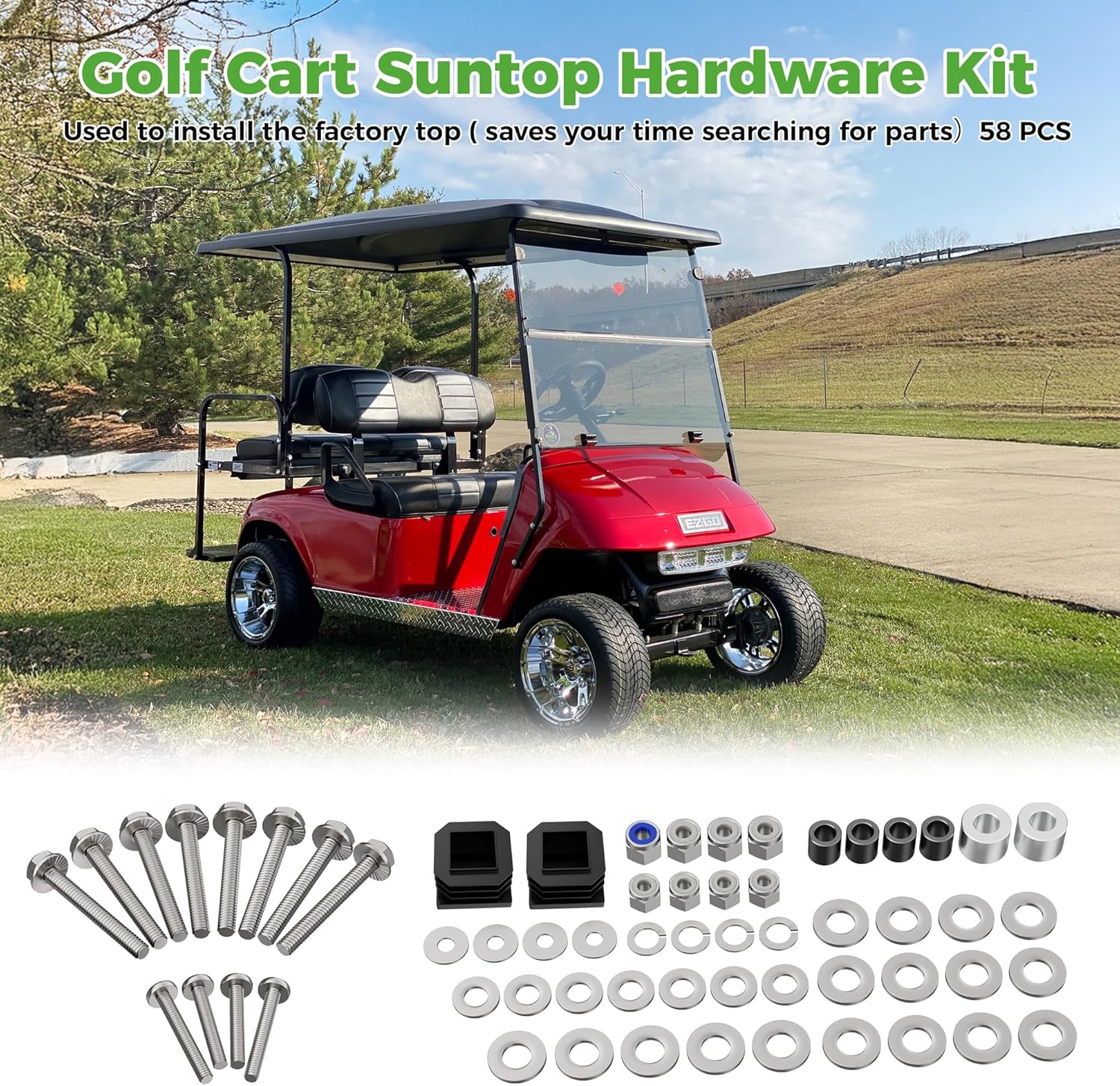 Golf Cart Suntop Hardware Kit