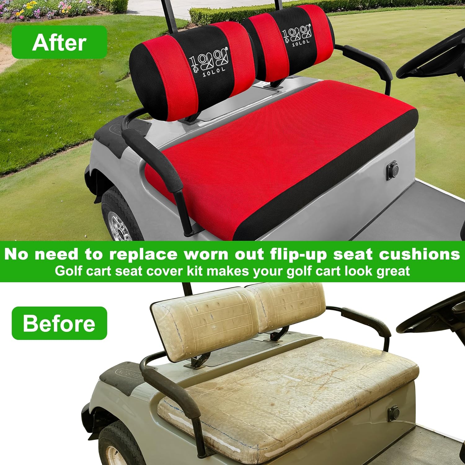 Golf Cart Seat Covers for Yamaha Club Car EZGO