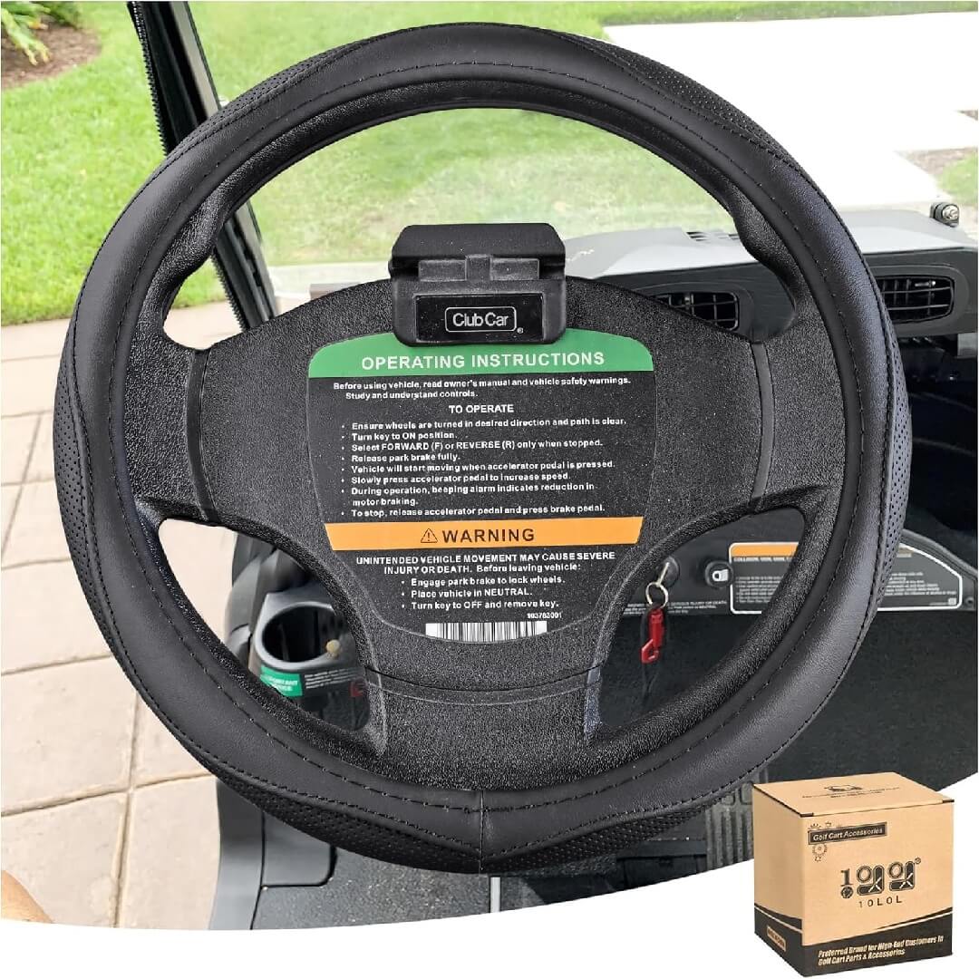 Charcoals Golf Cart Steering Wheel Covers
