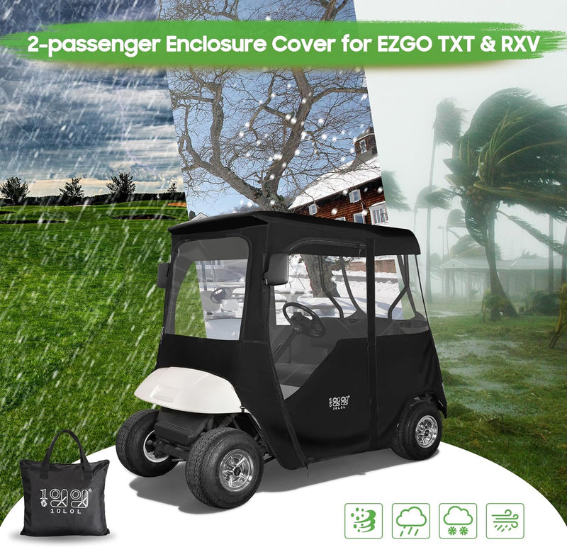 2-passenger Enclosure Cover for EZGO TXT & RXV