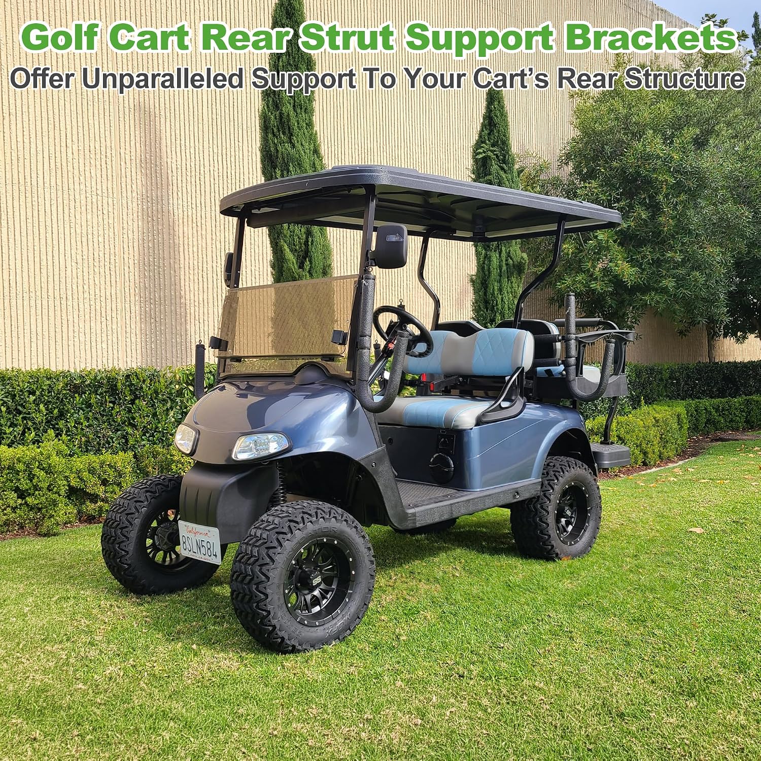 Golf Cart Rear Roof Support Brackets