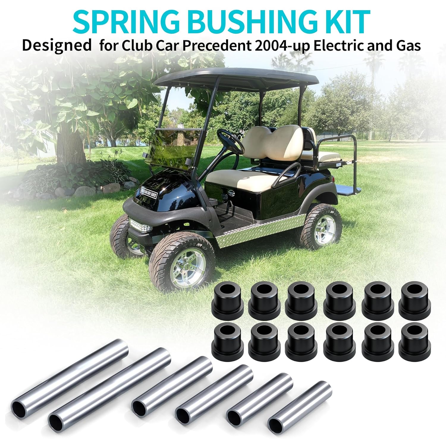 10L0L Front Spring & A Arm Bushing Kit for Club Car Precedent