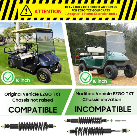 10L0L Heavy-Duty Golf Cart Shock Absorber Set