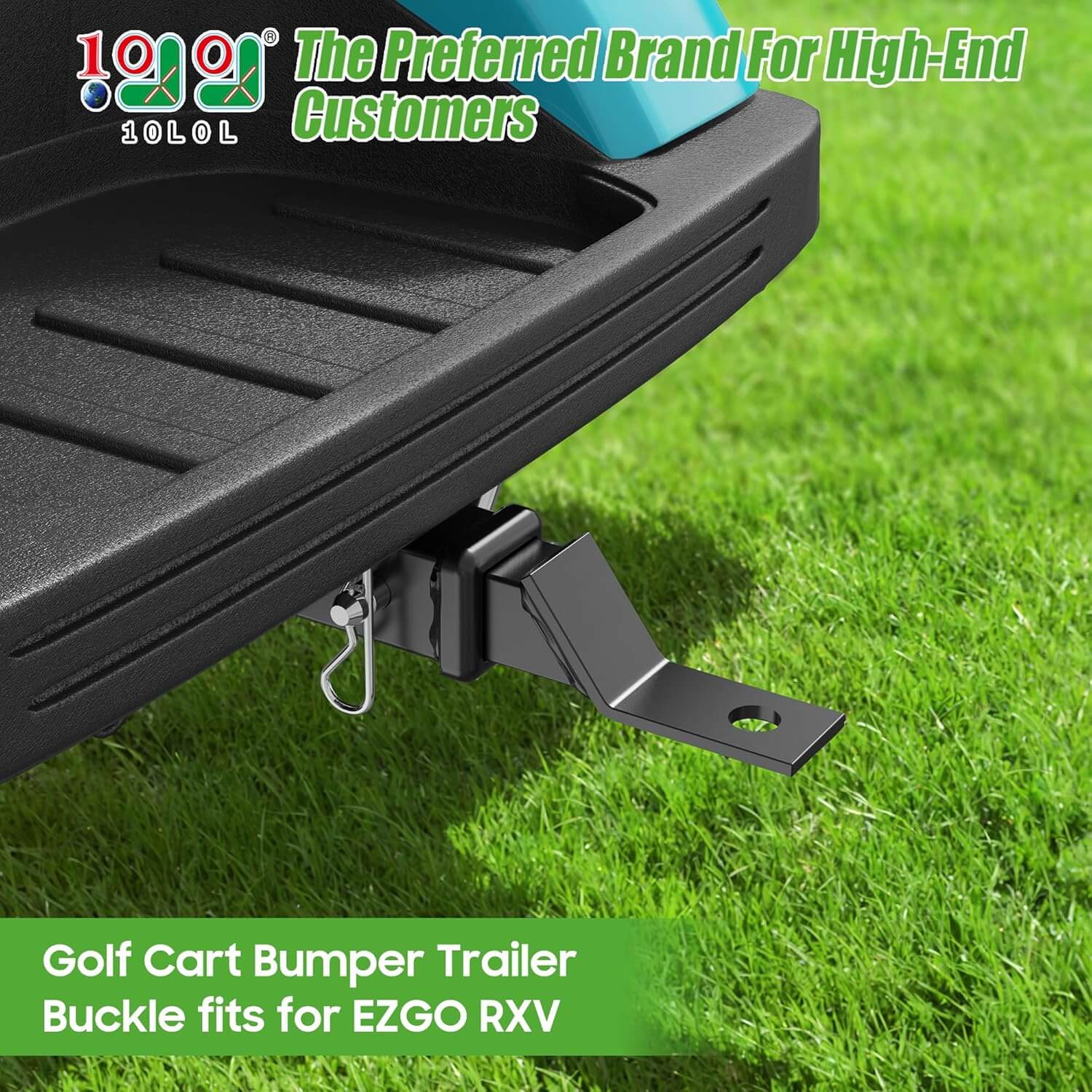 Golf Cart Trailer Hitch for EZGO RXV 2008+ Models Rear Seat Footrest