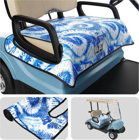Tie-dye Swirls Golf Cart Seat Covers Towels