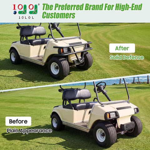 10L0L Golf Cart Brush Guard Front Bumper Guard for Club Car DS