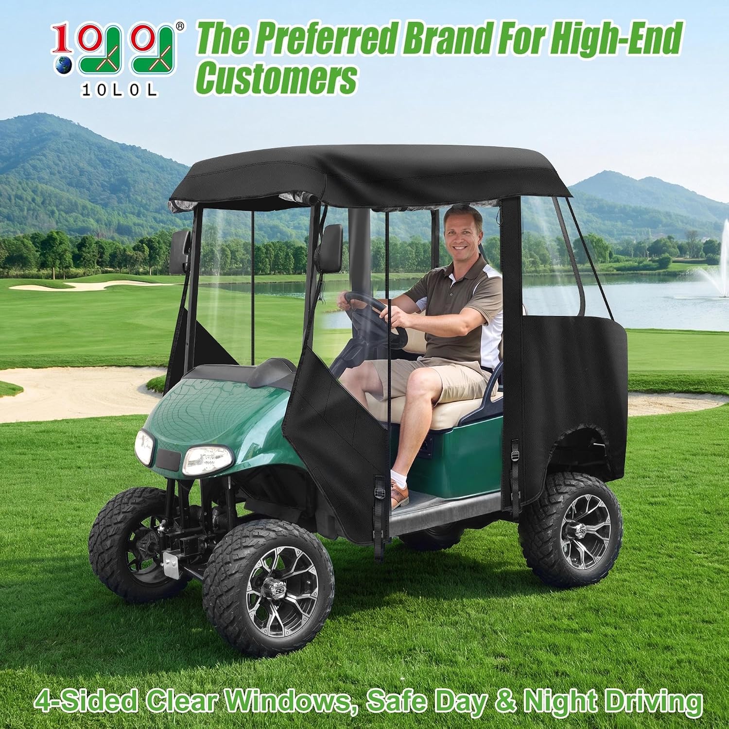 4-Side Clear Windows and Roll-up Doors