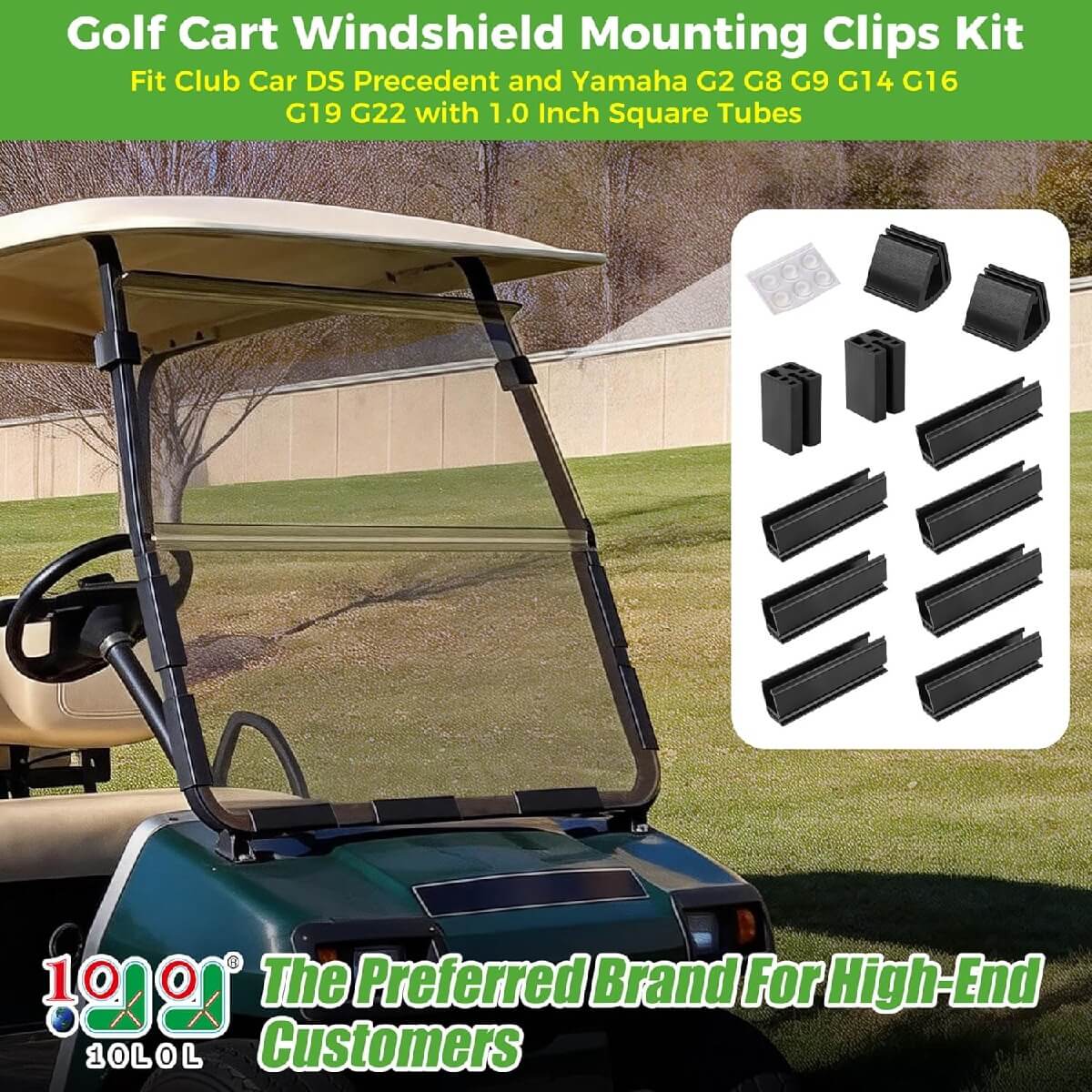 Golf Cart Windshield Mounting Clips Kit